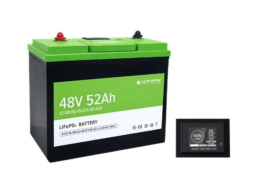 48V 52Ah Grand Teton Energy lithium battery kit with BMS monitor